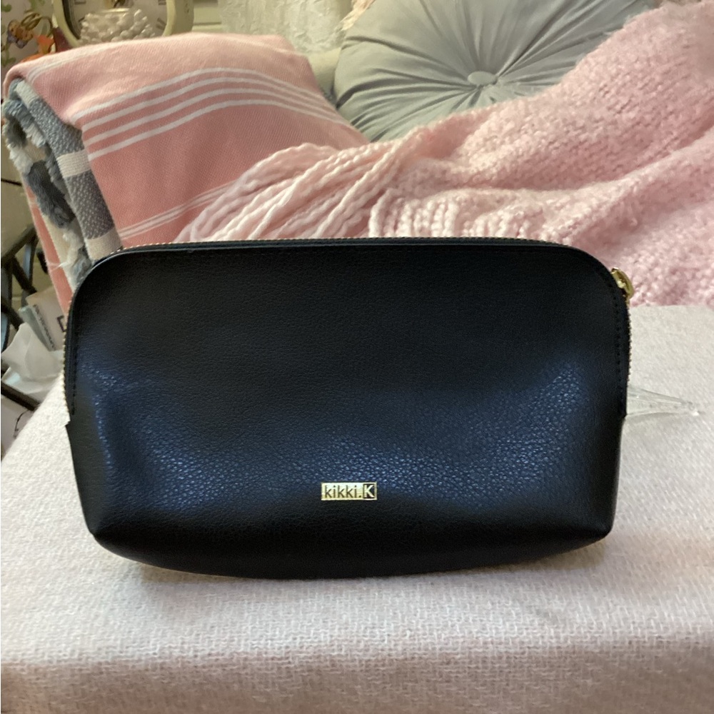 kikki.K Black Leather Cosmetic Bag